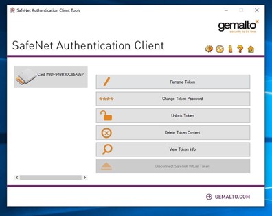 SafeNet Authentication Client