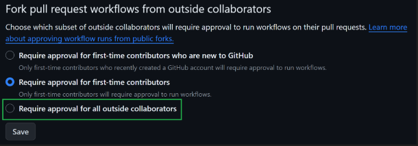 GitHub Repos Require Approval