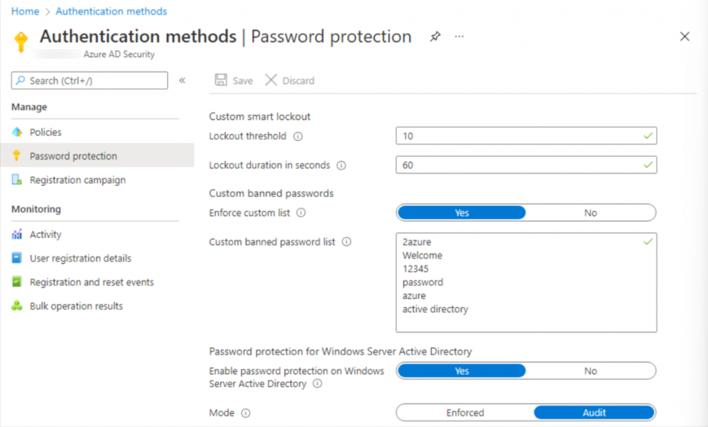 Azure Ad Password Protection