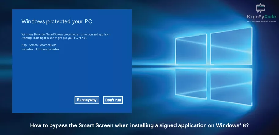 Bypass SmartScreen for Signed Application