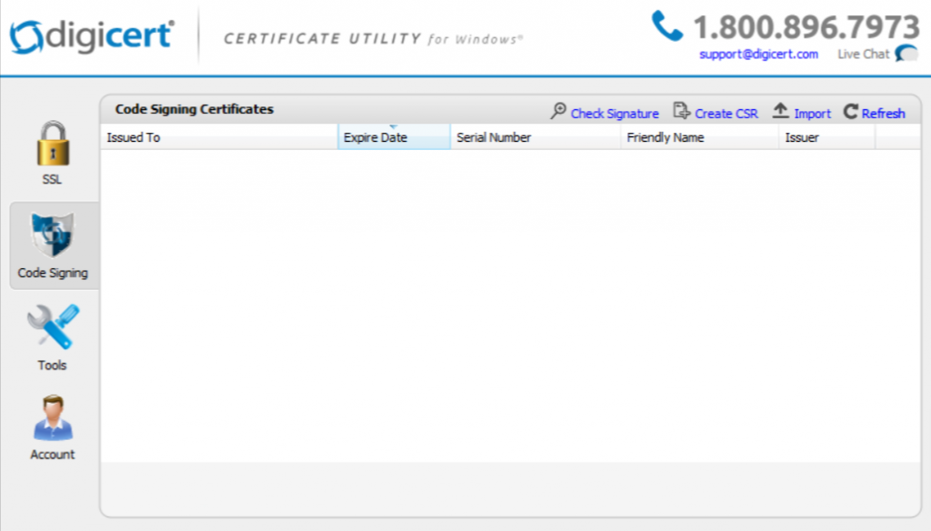 Code Signing using DigiCert Certificate Utility Tool