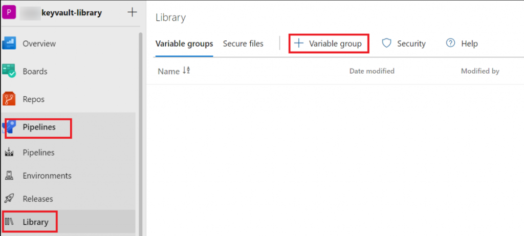 Azure Pipeline Variable Group