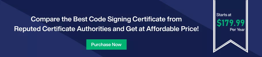 Get authentic code signing certificates