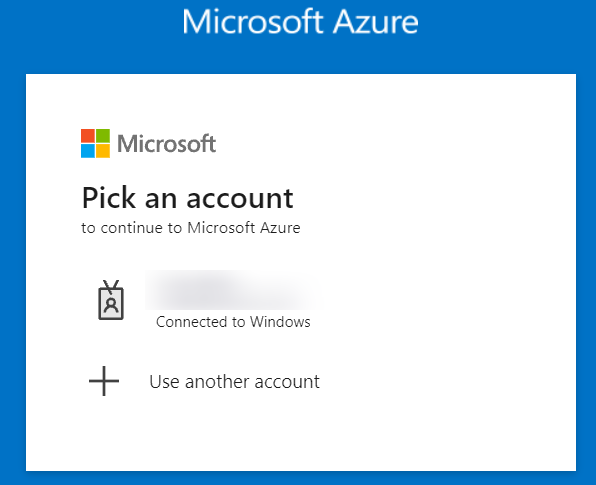 Login to Microsoft Azure