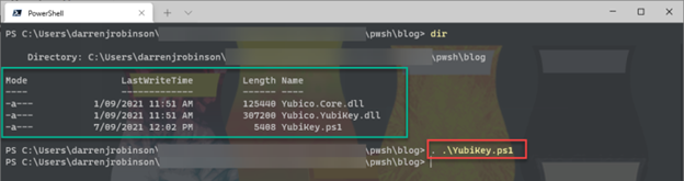 YubiKey PS1 Script