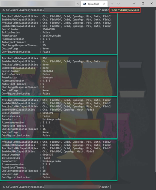 Find YubiKey Devices