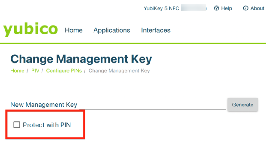 Setting Management Key YubiKey