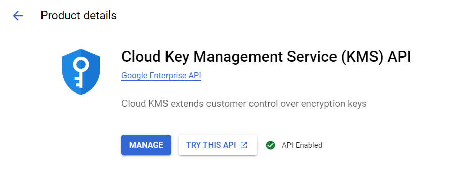 Cloud KMS API Marketplace