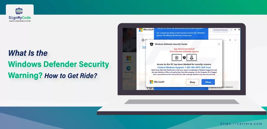Remove Fake Windows Defender Security Warning