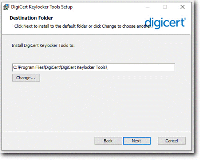 Confirm Installation Location